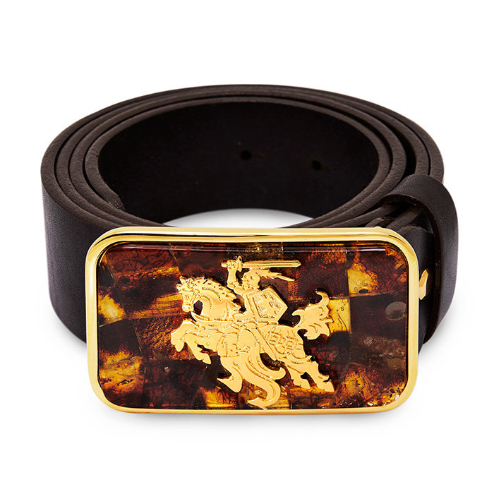 Belt Vytis(Lithuanian simbolic) with amber